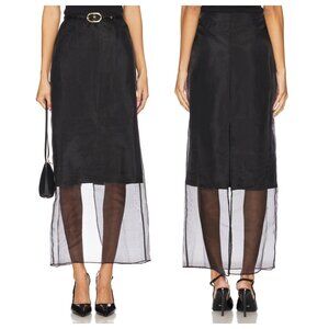 rag & bone Annebet Organza Midi Skirt New